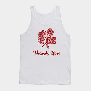 Thank You Gratitude 90s Retro Aesthetics Tank Top